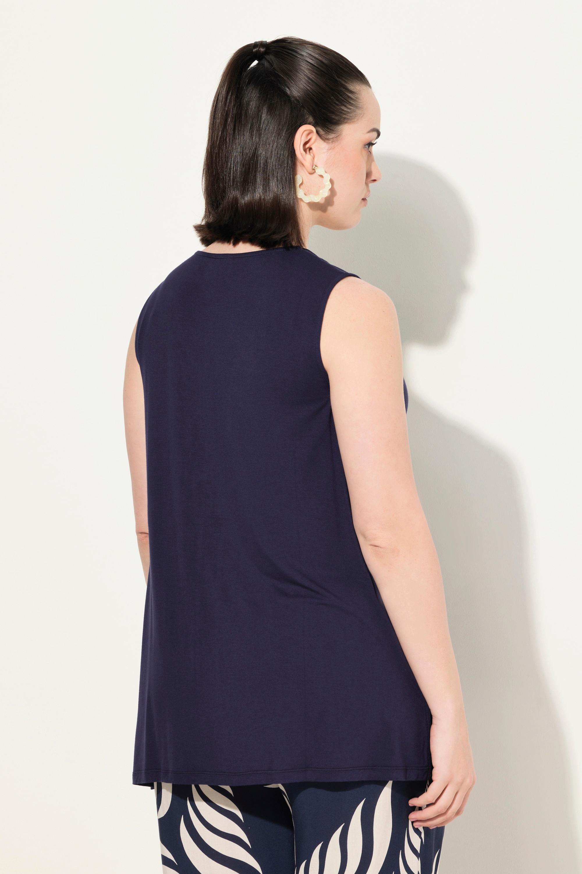 Ulla Popken Débardeur Ligne A Col V Maille  