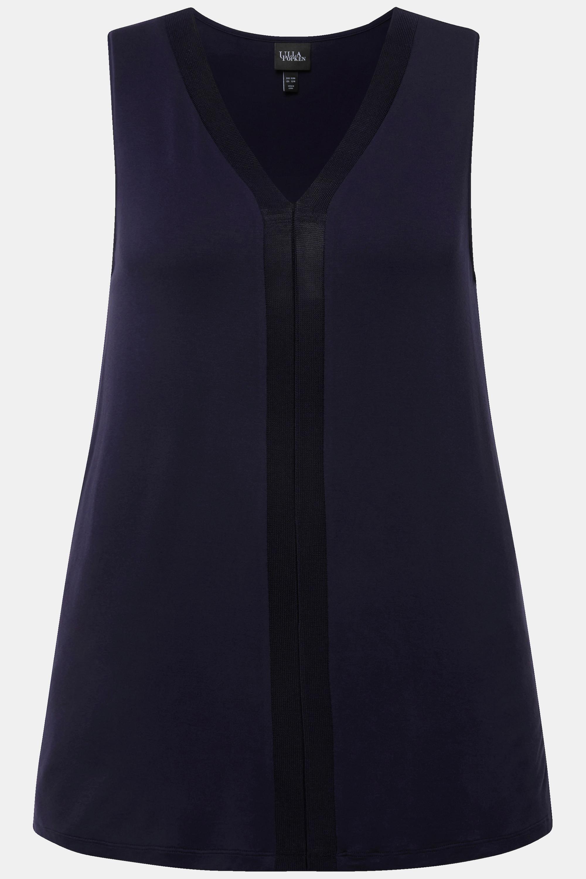 Ulla Popken Débardeur Ligne A Col V Maille  