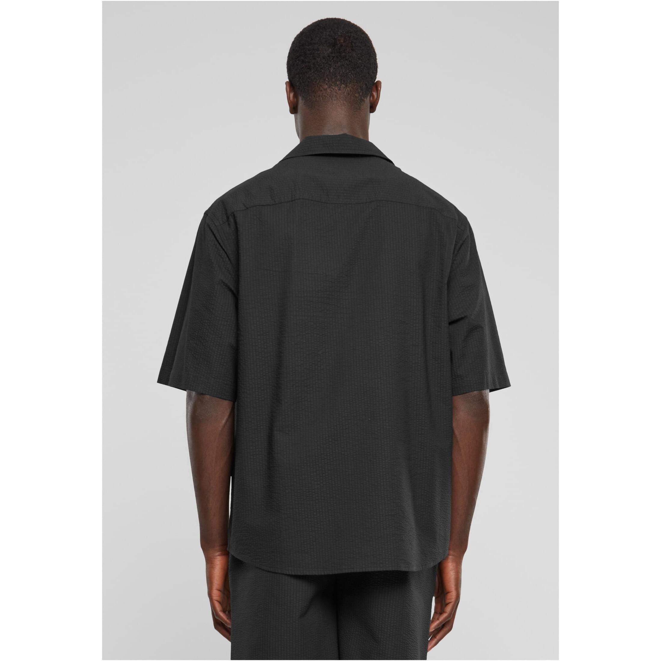 URBAN CLASSICS Seersucker Kurzarmhemd  