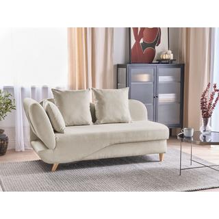 Beliani Chaise longue en Lino Retrò MERI  