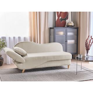 Beliani Chaise longue en Lino Retrò MERI  