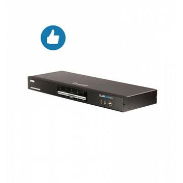 ATEN Switch KVMP™ schermo doppio/audio USB DVI Dual Link a 4 porte