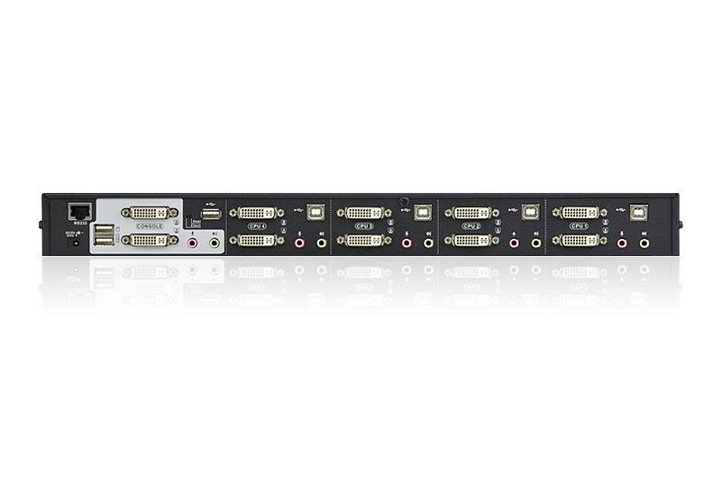 ATEN  ATEN Switch KVMP™ schermo doppio/audio USB DVI Dual Link a 4 porte 