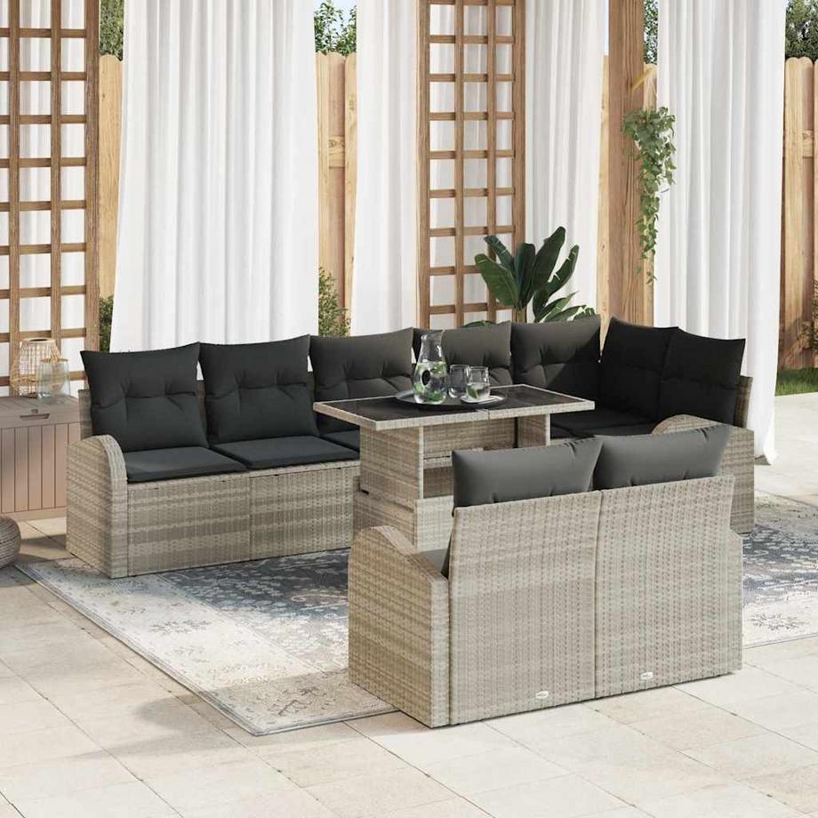 VidaXL Gartensofa-set poly-rattan  