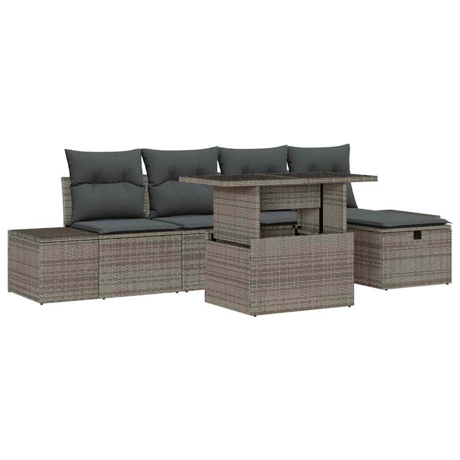 Garten-sofa-set poly-rattan