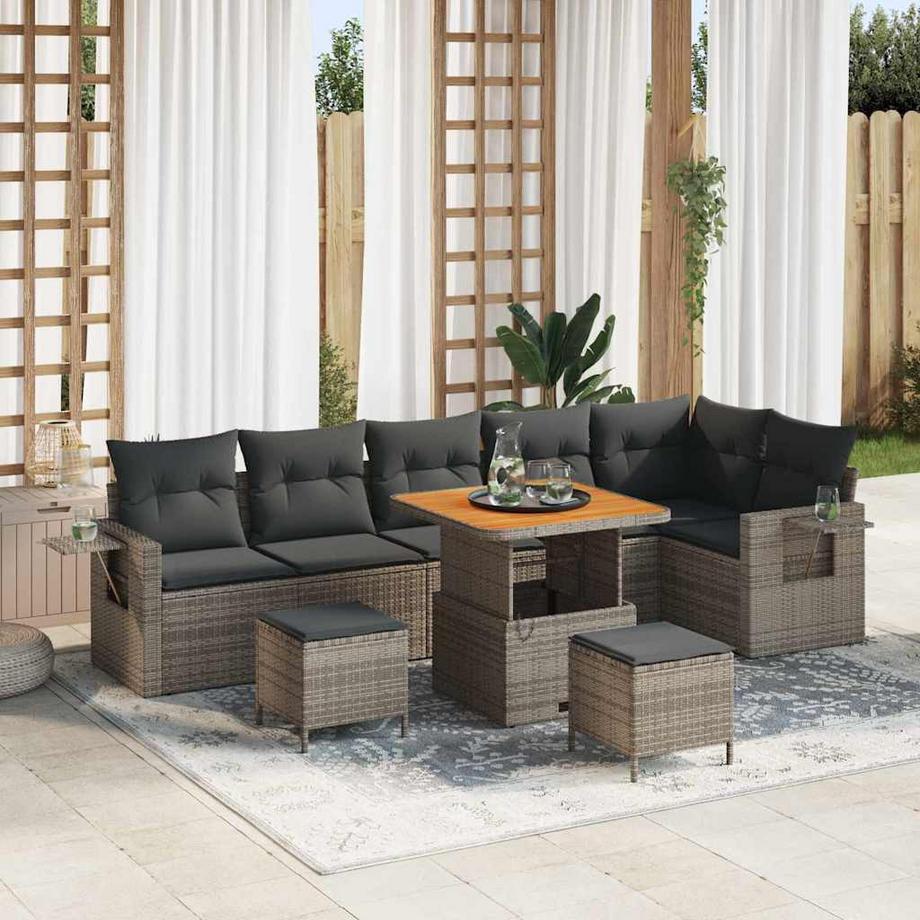 VidaXL Modulares sofa poly-rattan  