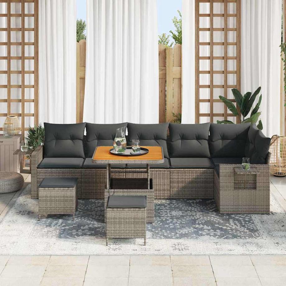 VidaXL Modulares sofa poly-rattan  