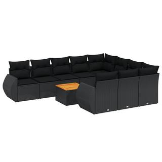 VidaXL set divano da giardino Polirattan  