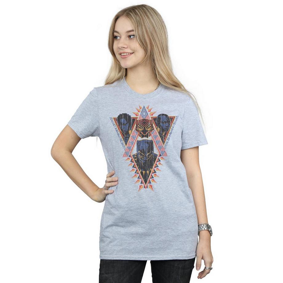 MARVEL Black Panther T-Shirt Stampa Grafica  