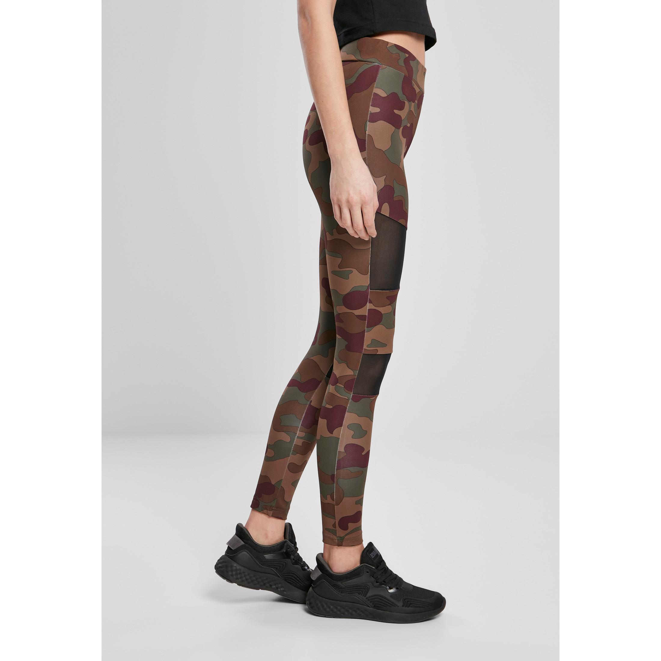 URBAN CLASSICS  legging camo tech mesh 