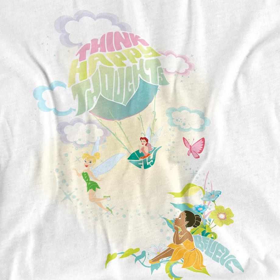 Disney  Think Happy Thoughts Maglietta Tinker Bell E Iridessa 