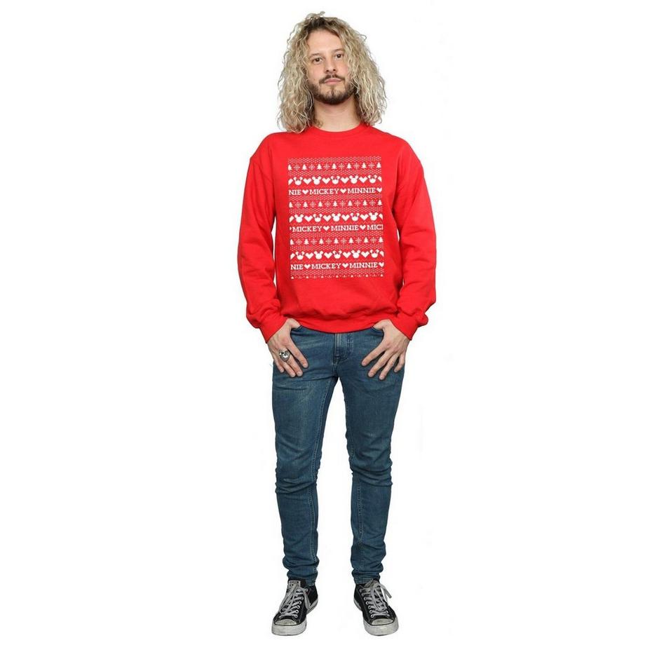 Disney Mickey Minnie Sweatshirt de Noël  