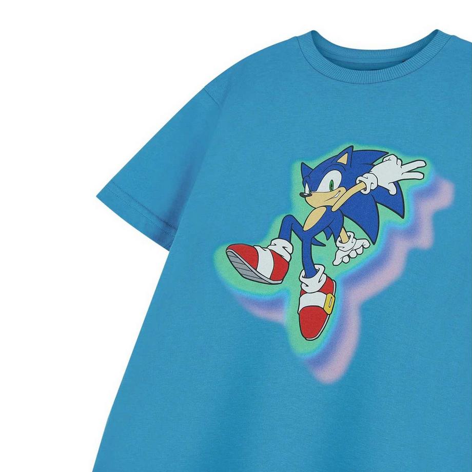 Sonic The Hedgehog  Glow Trio TShirt  kurzärmlig 