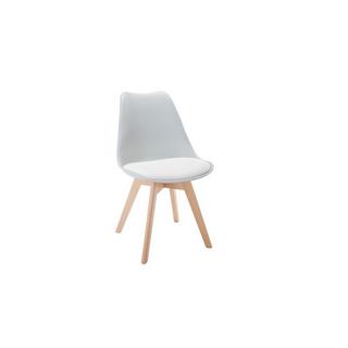 Vente-unique Lot de 6 chaises JODY Polypropylène Hêtre clair  