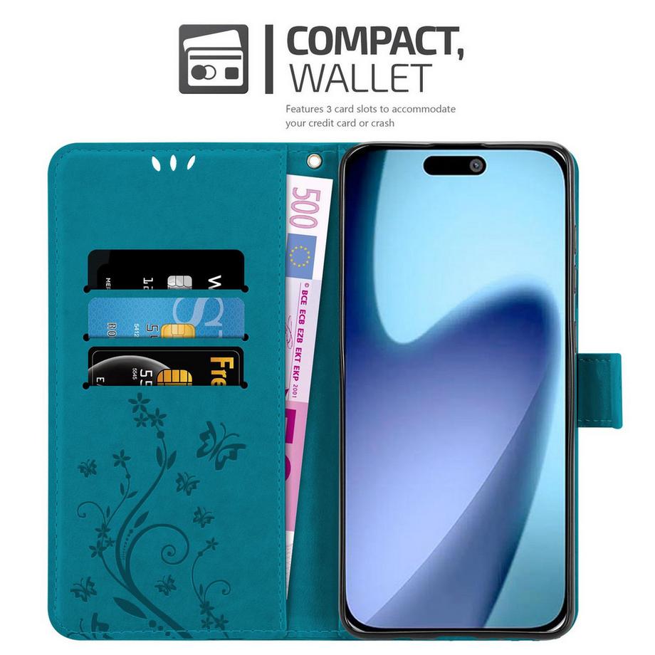 Cadorabo  iPhone 17 AIR Hülle mit Blumen Muster 