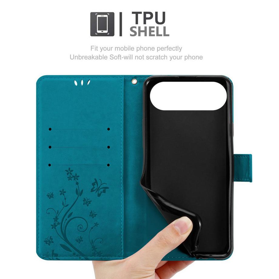 Cadorabo  iPhone 17 AIR Hülle mit Blumen Muster 