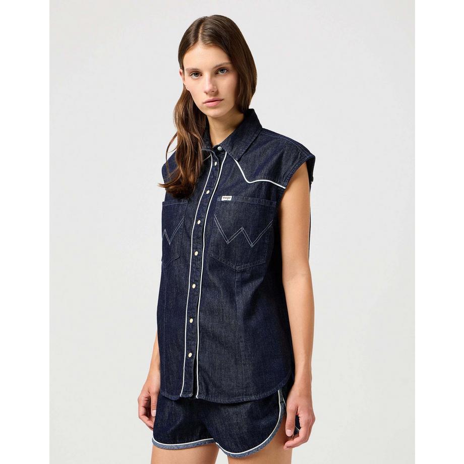 Wrangler Chemise en jean sans manches  