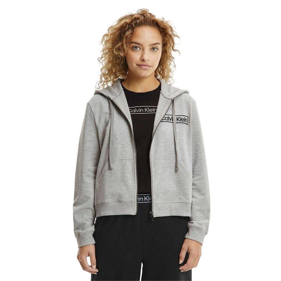 Calvin Klein Hoodie Mit Durchgehendem Reißverschluss Langärmlig  