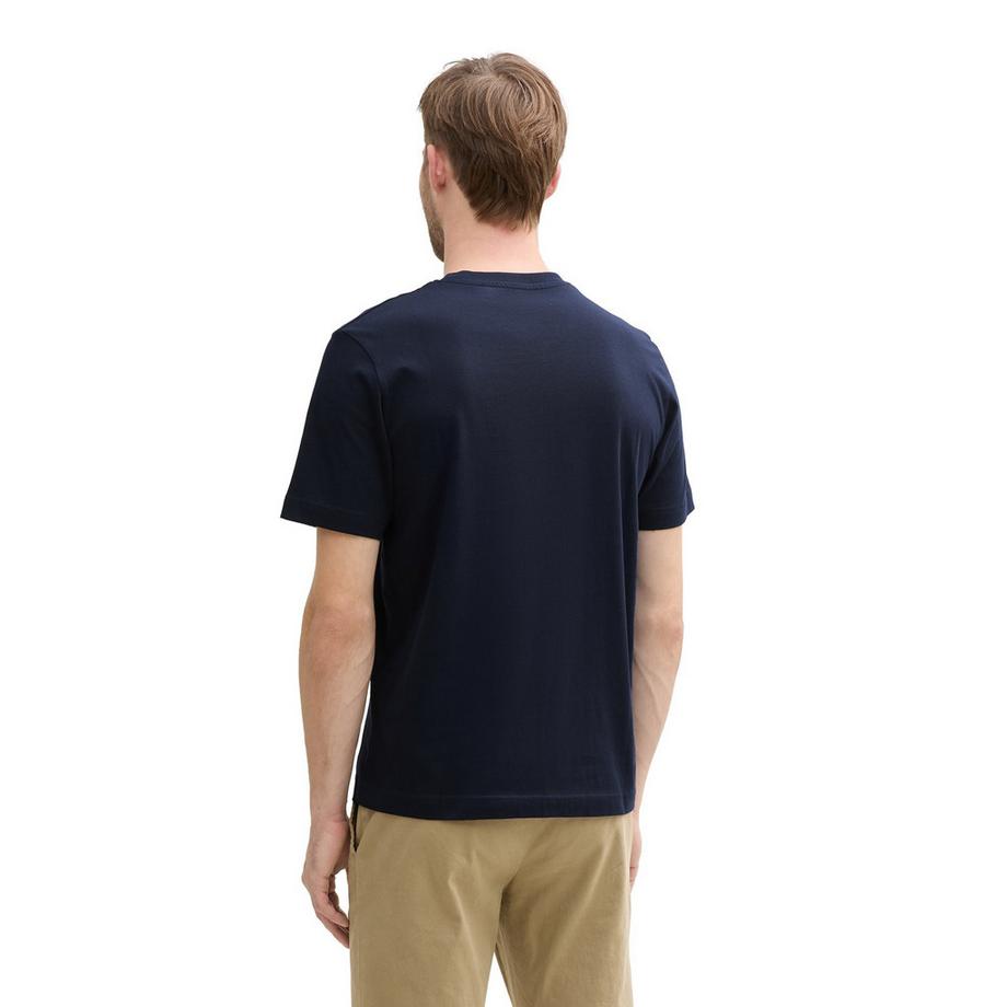 TOM TAILOR T-shirt  Pack de 1 Confortable à porter-T-Shirt with Print  