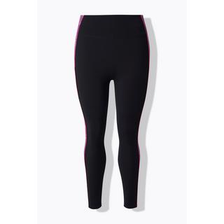 Ulla Popken Leggings sportivi taglio gamba aderente fiori tasche riciclato  