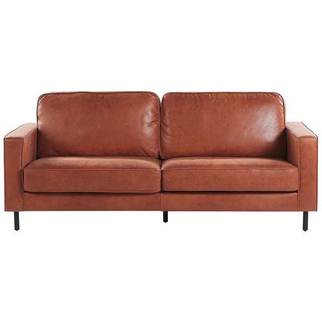 Beliani 3 Sitzer Sofa aus Kunstleder Retro SAVALEN  