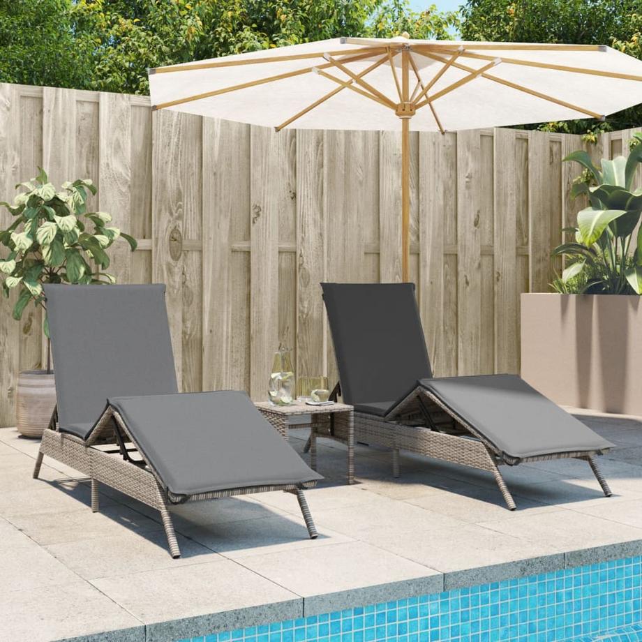 VidaXL Sonnenliege poly-rattan  