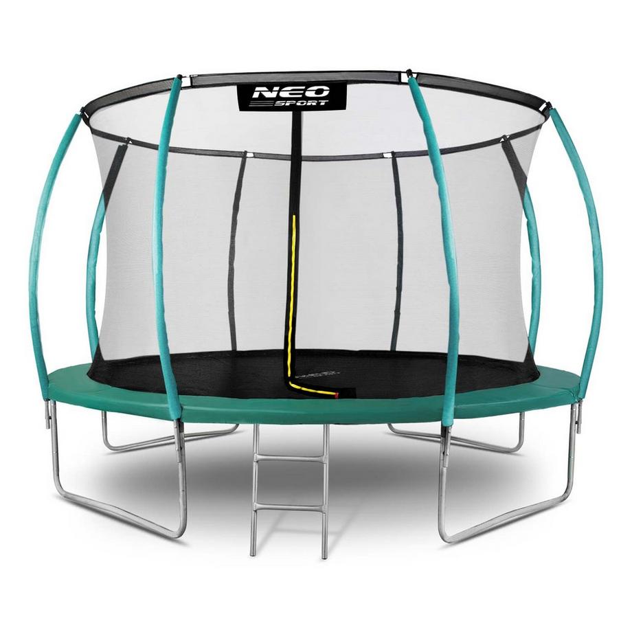 B2X Trampolino profilato da 12 piedi/374 cm con rete di sicurezza interna di Neo-Sport  