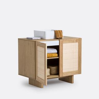 La Redoute Intérieurs Waschtisch Arty mit Rohrgeflecht  