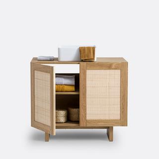 La Redoute Intérieurs Waschtisch Arty mit Rohrgeflecht  