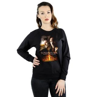 Supernatural  Flaming Poster Sweatshirt 