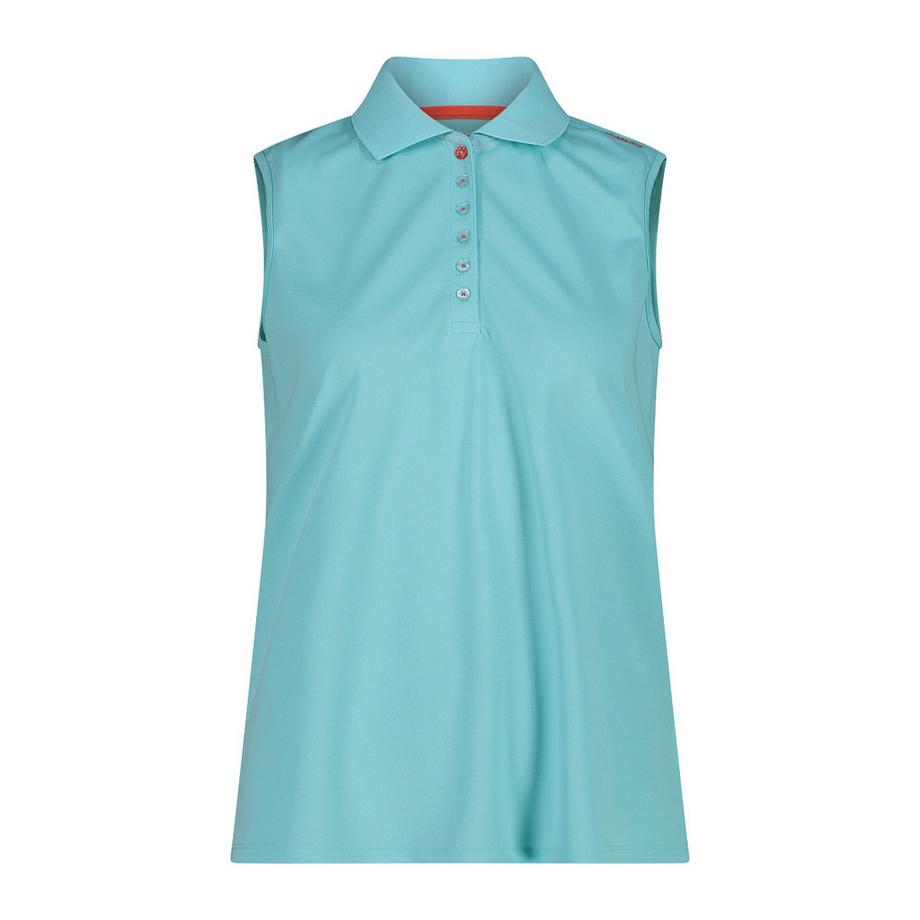 ärmelloses poloshirt, damen