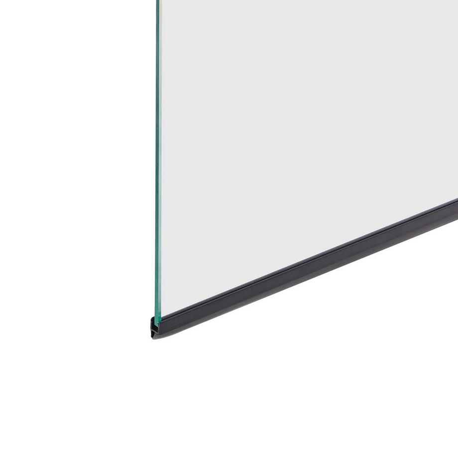 Beliani Paroi de bain douche en Verre de sécurité  LAPAN  