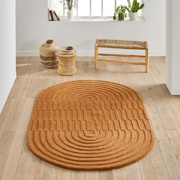 Tapis ovale en laine