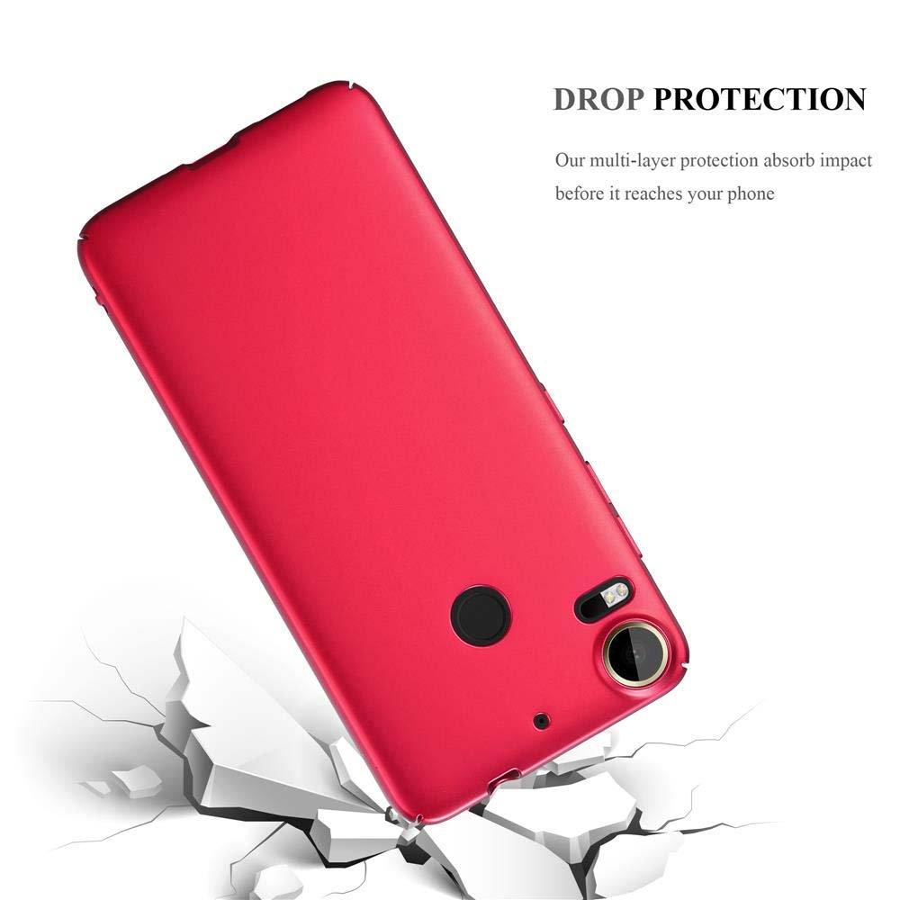 Cadorabo  Housse compatible avec HTC Desire 10 PRO - Hard Case Coque de protection d'aspect métallique contre les rayures et les chocs 