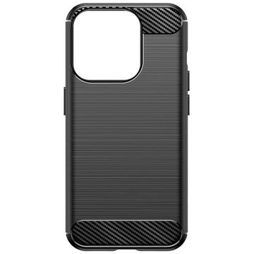 Cover silicone iPhone 15 Pro Max nera