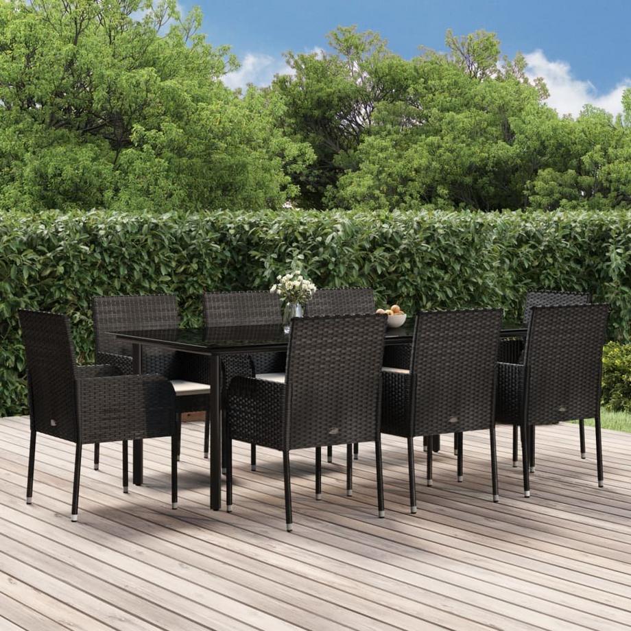 VidaXL set da pranzo da giardino Polirattan  