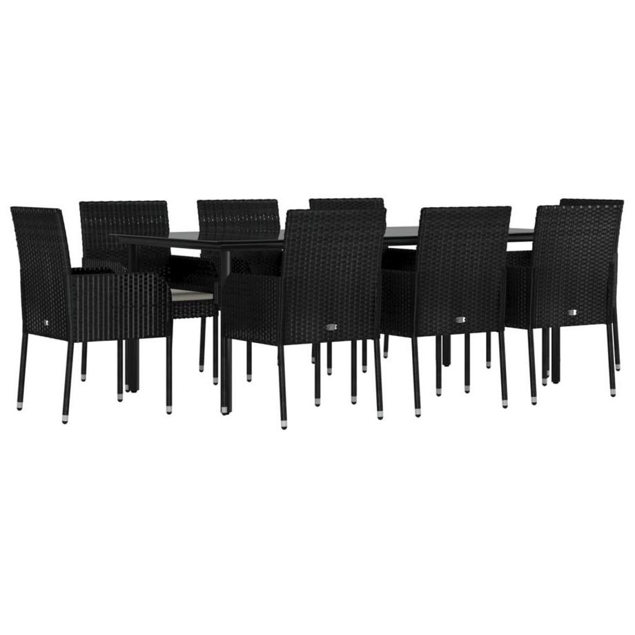 VidaXL set da pranzo da giardino Polirattan  