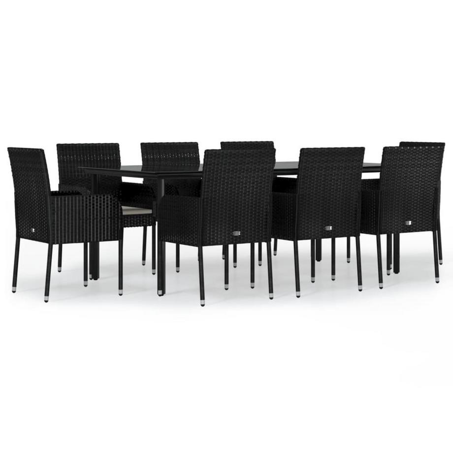 VidaXL set da pranzo da giardino Polirattan  