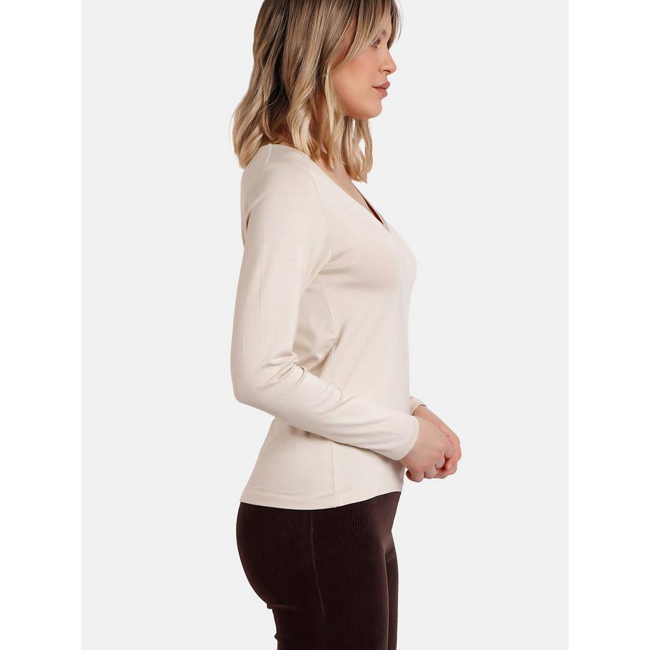 Admas Pico Raso Top Manches Longues  