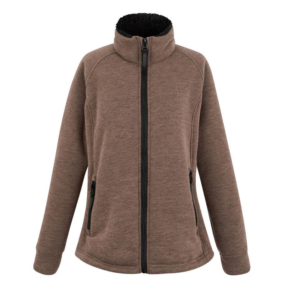 Emilde Fleecejacke, Durchgehender Reißverschluss