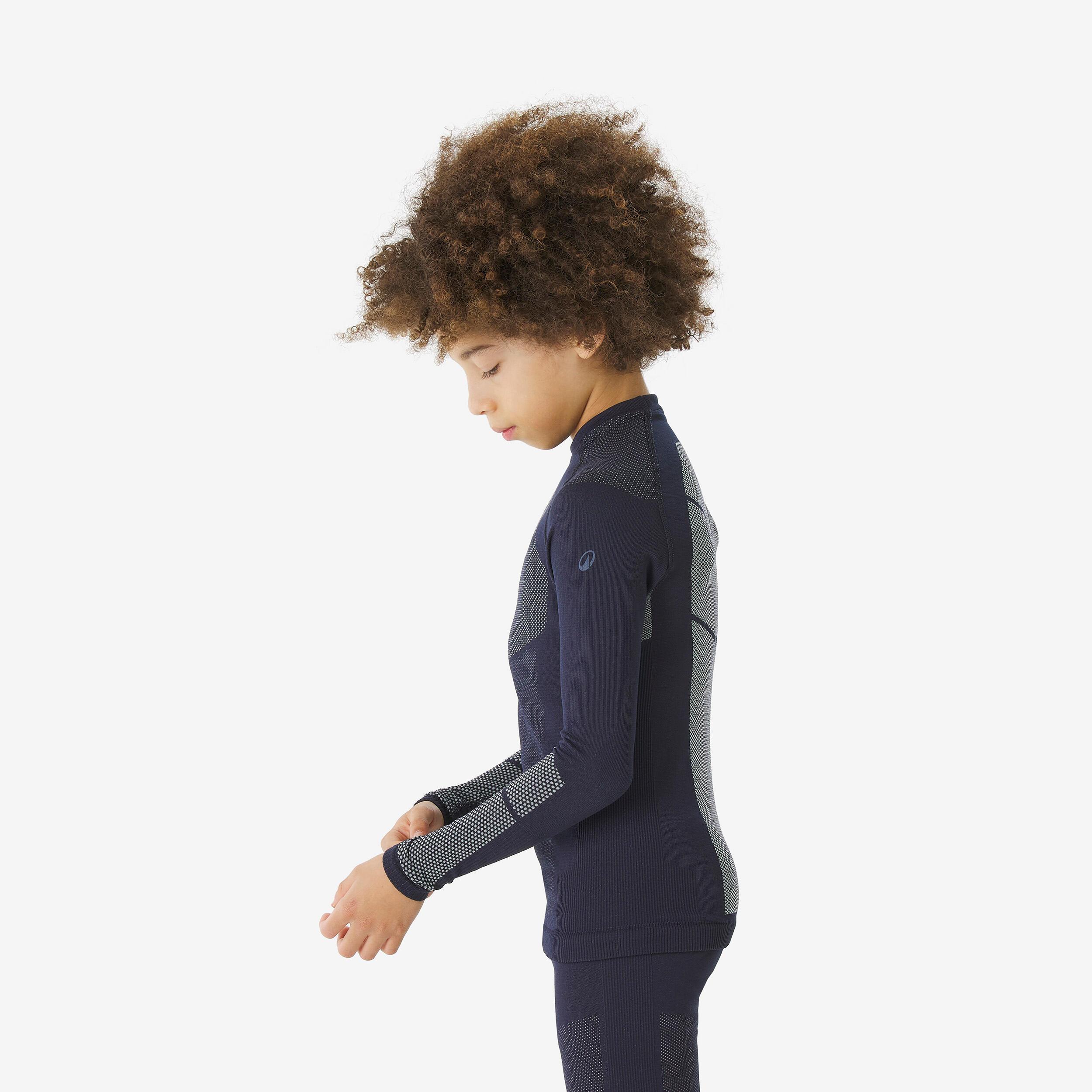 QUECHUA  Skiunterwäsche Funktionsshirt Kinder warm nahtlos 