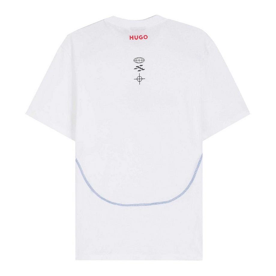 HUGO  T-Shirt, Rundhalsausschnitt, Wettbewerb, Kurzärmlig 