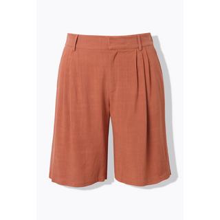 Studio Untold Leinenmix Bermuda Wide Legs Elastikbund  