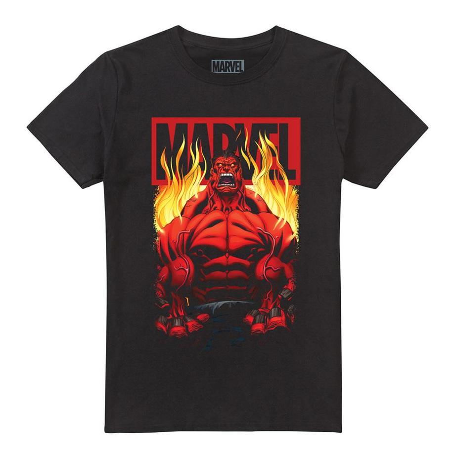 MARVEL Red Hulk T-Shirt Imprimé Graphique  