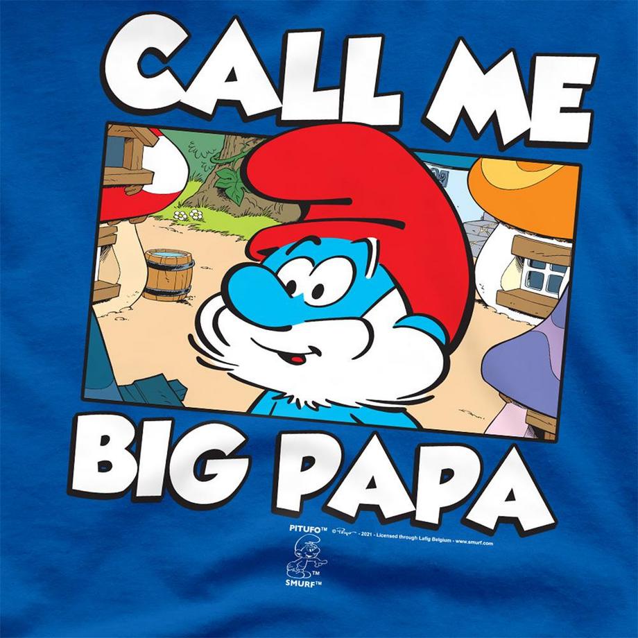 Les Stroumpfs  T-ShirtMotif Grand Schtroumpf Call Me Big 
