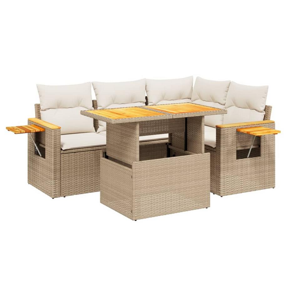 set divano da giardino Polirattan