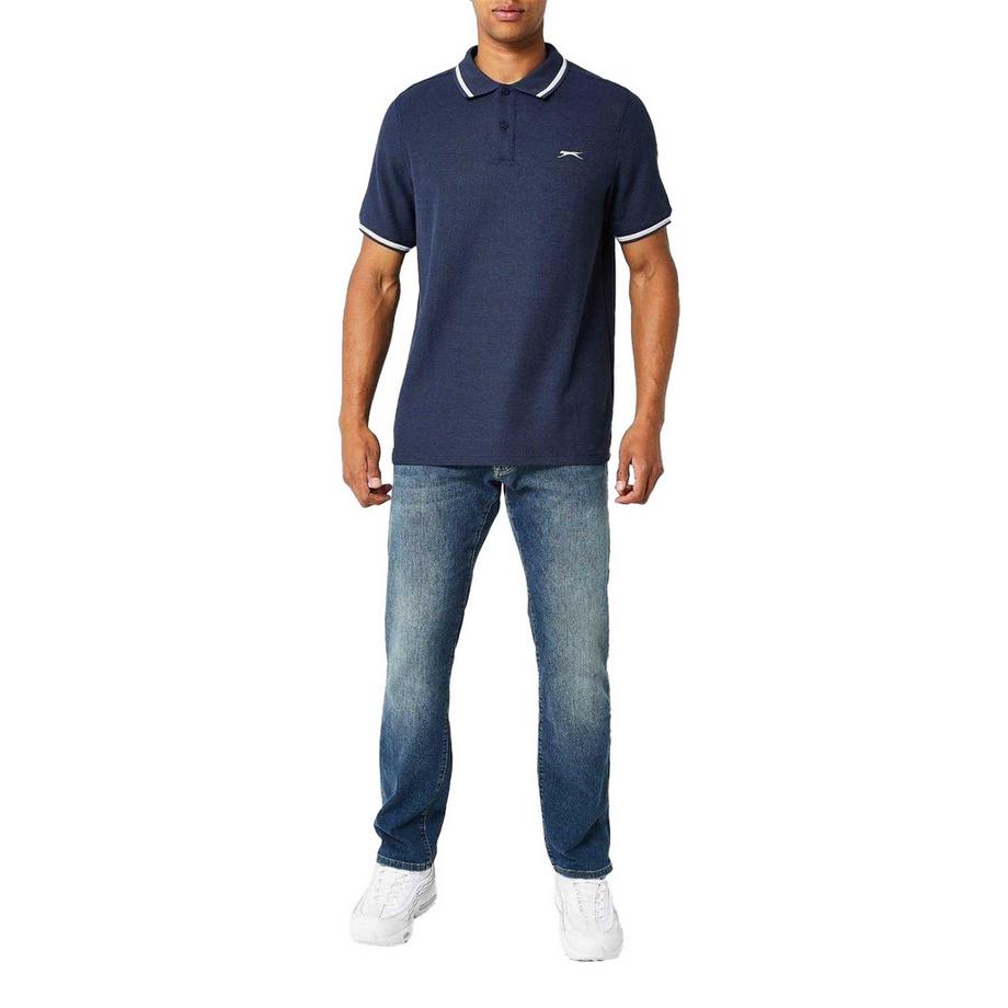Slazenger Poloshirt mit Kontrastbesatz  