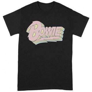 David Bowie Logo Kurzarm T-Shirt  