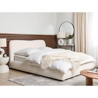 Beliani Lit ottoman en Bouclé Moderne BLAGNAC  