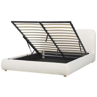 Beliani Lit ottoman en Bouclé Moderne BLAGNAC  